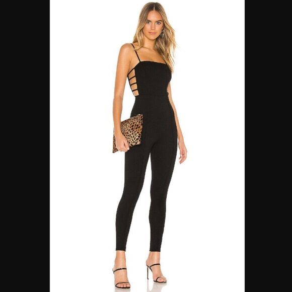 NWT Revolve x Superdown Jazlyn Jumpsuit in Black | Size S - Picture 1 of 11